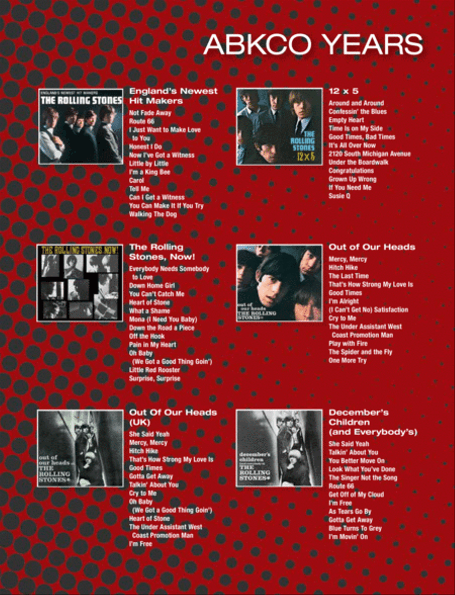 The Rolling Stones -- Best of the ABKCO Years Electric Guitar scores gallery preview page 5