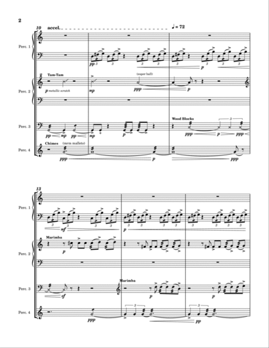 Dawn Percussion Ensemble scores gallery preview page 4