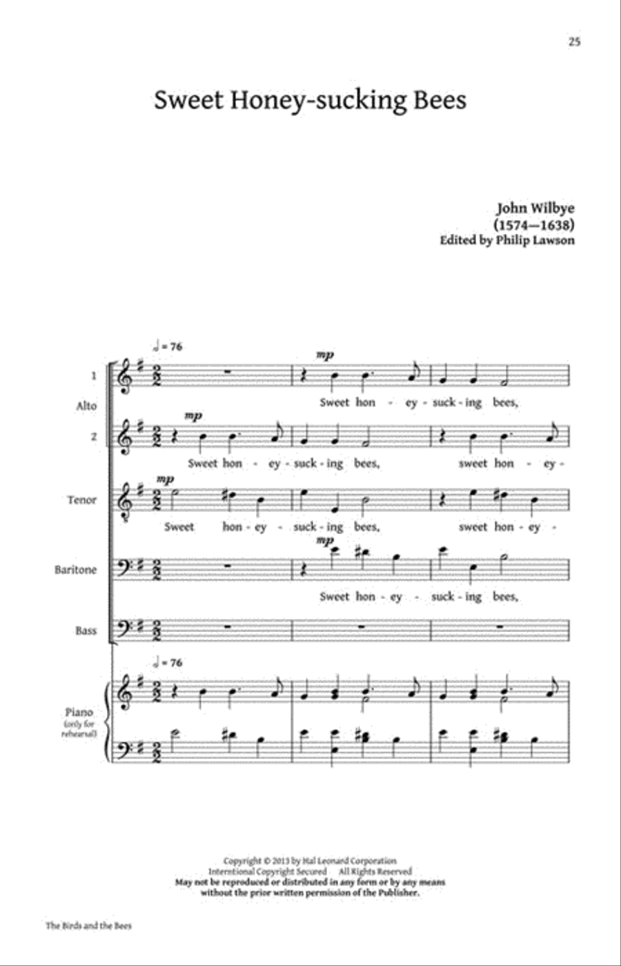 The Birds and the Bees A Cappella scores gallery preview page 6