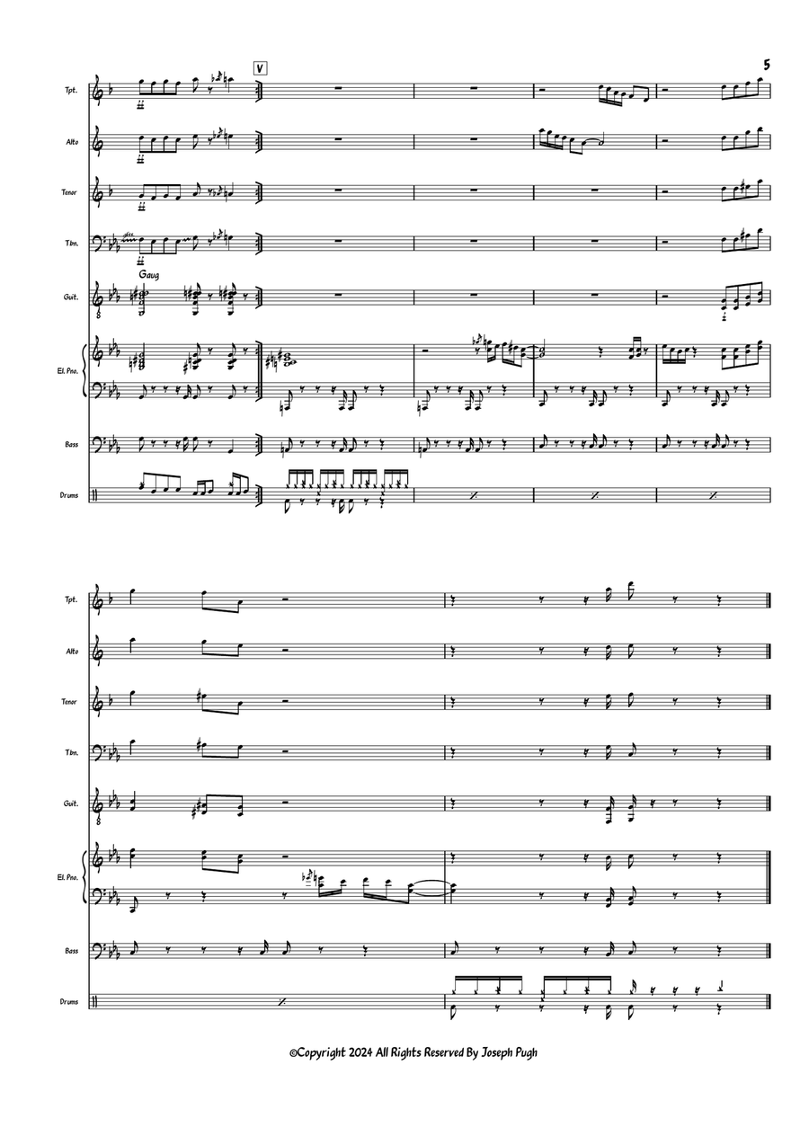 Solo Flight Solo Flight Jazz Ensemble scores gallery preview page 5