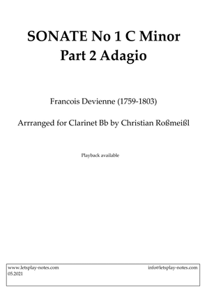 Devienne Sonata No 1 C Minor Part 2 Adagio (Clarinet)