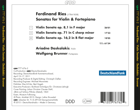 Ries: Violin Sonatas