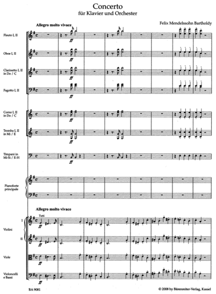 Concerto for Piano and Orchestra in E minor