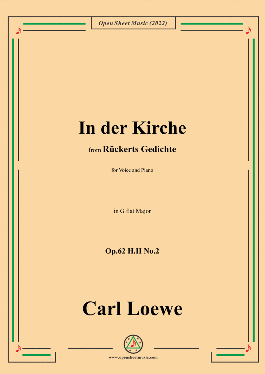 Loewe-In der Kirche,Op.62 H.II No.2,in G flat Major image number null