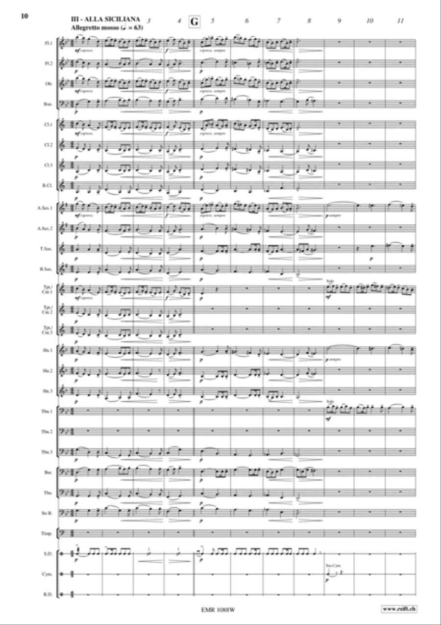 Gaudeamus Concert Band scores gallery preview page 11
