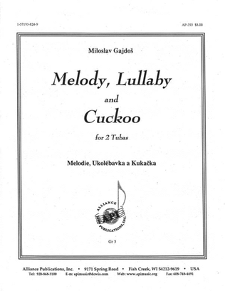 Melody, Lullaby & Cuckoo - 2 Tba-cellos Or Bsns