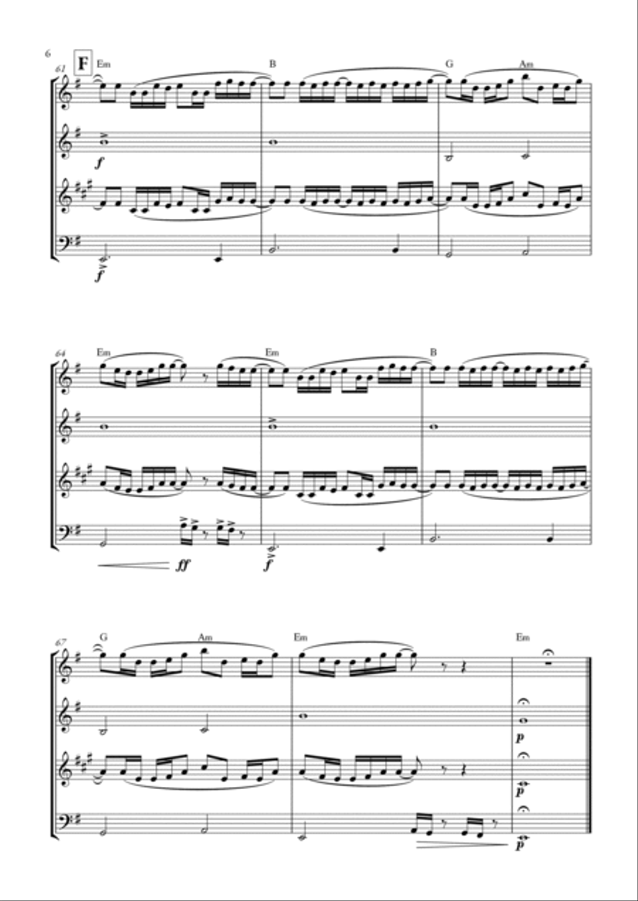 Take Me To Church Take Me To Church Woodwind Quartet scores gallery preview page 6