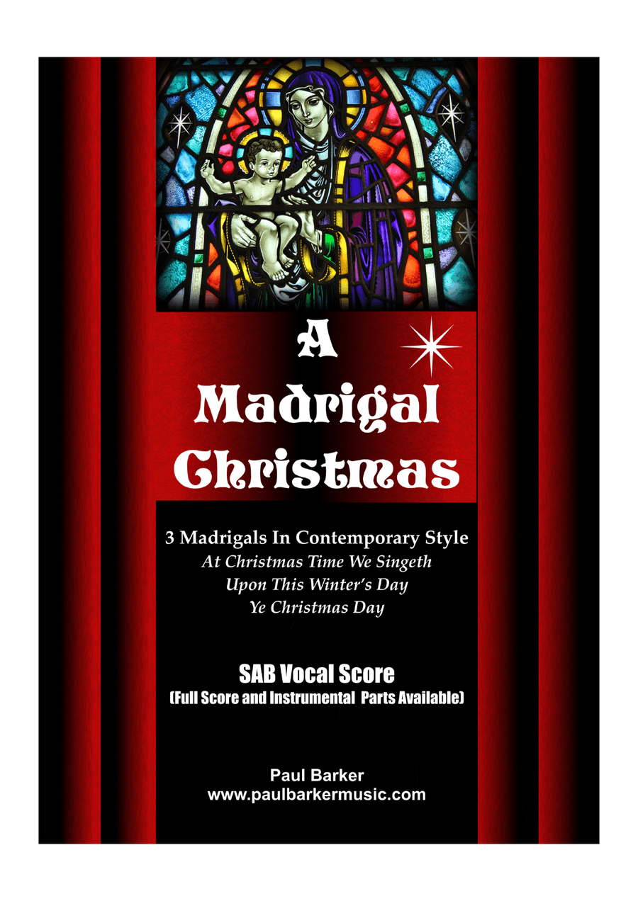 A Madrigal Christmas (Vocal Score) 3-Part scores gallery preview page 1