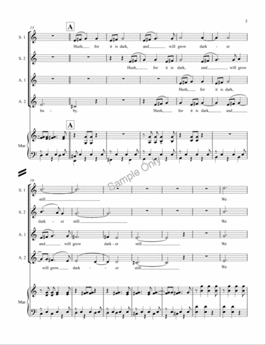 Lullaby Lullaby SSAA scores gallery preview page 3