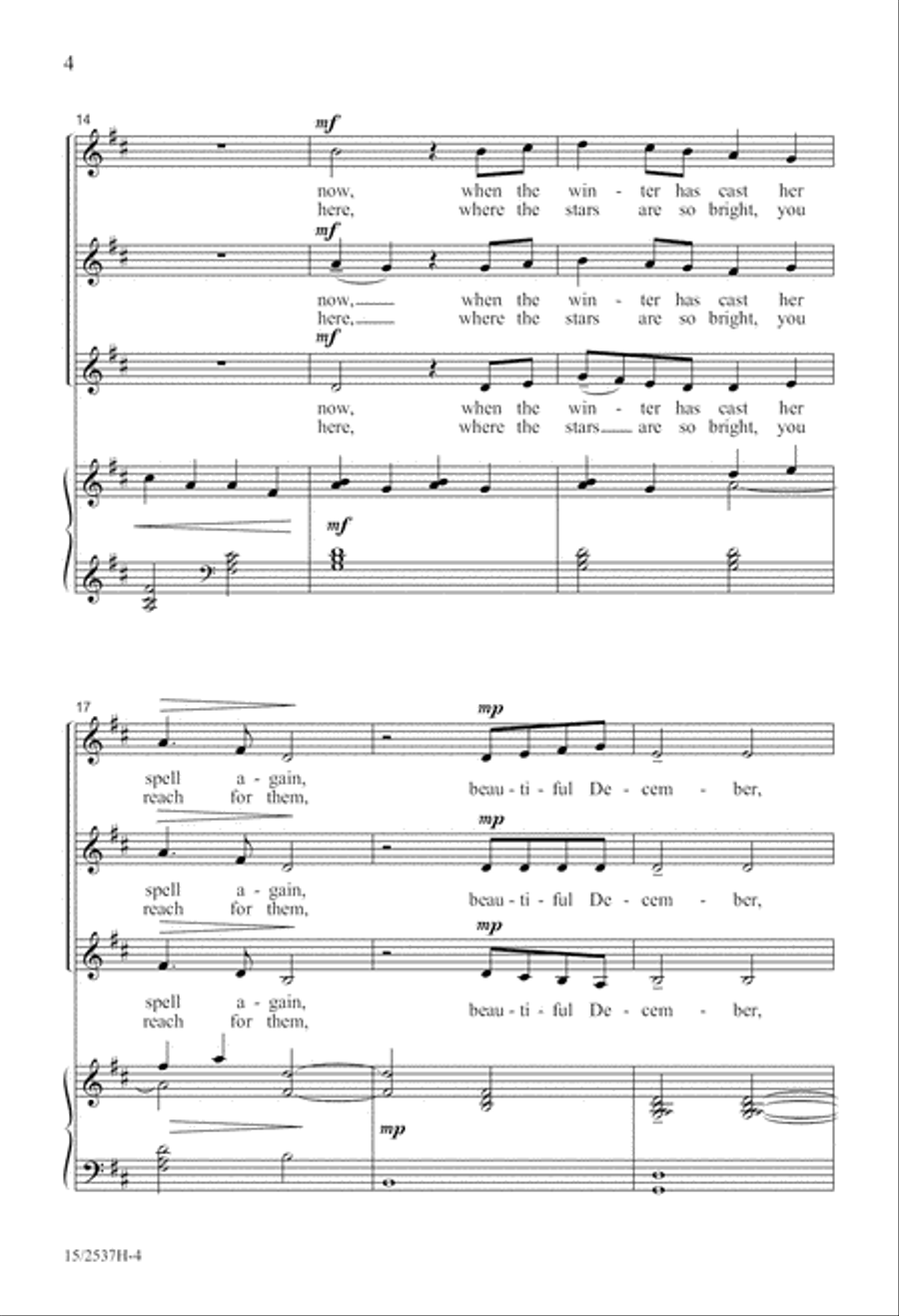 Beautiful December SSA scores gallery preview page 5