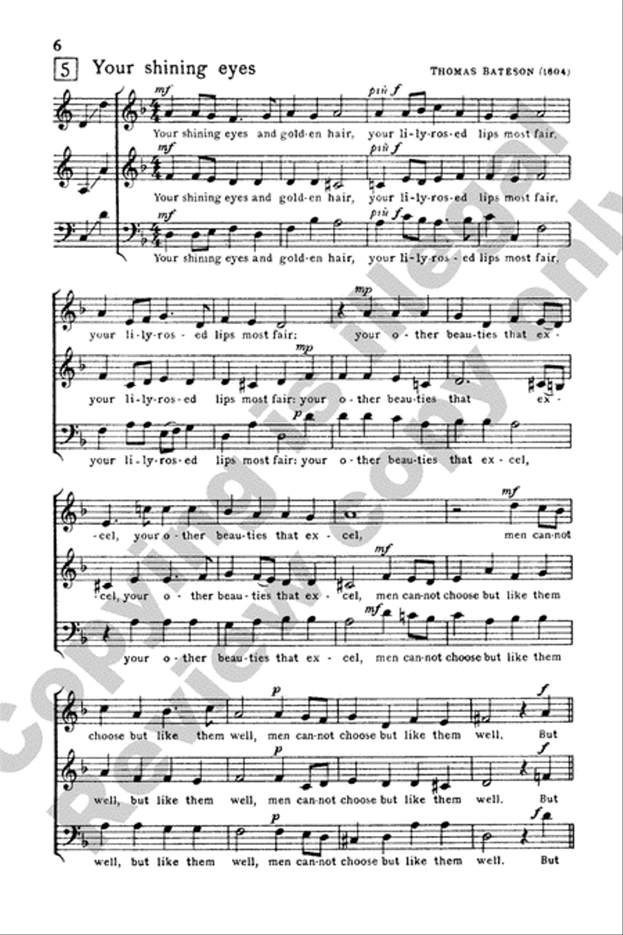 Invitation to Madrigals, Book 1 3-Part scores gallery preview page 29