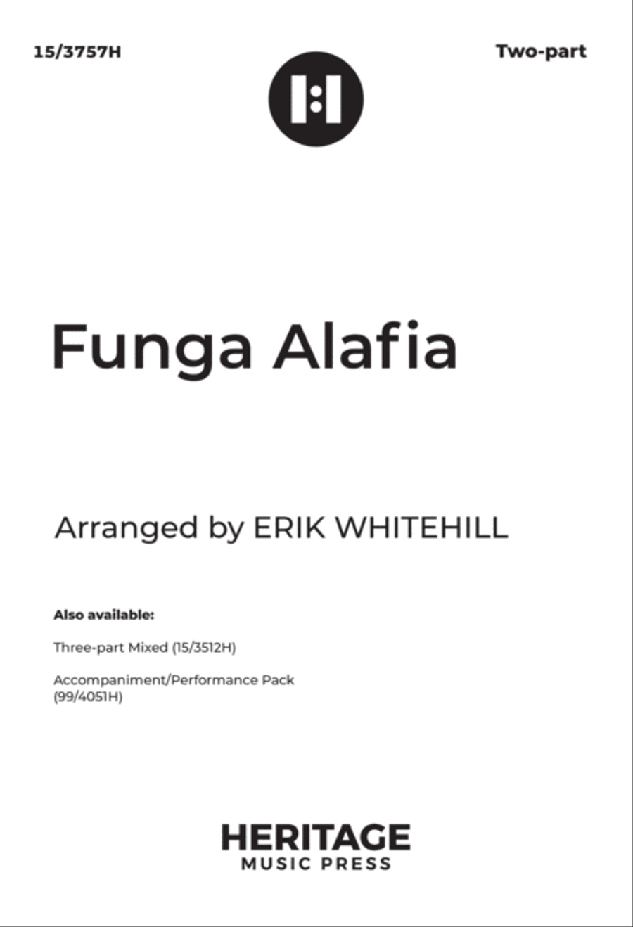 Funga Alafia Funga Alafia 2-Part scores gallery preview page 1