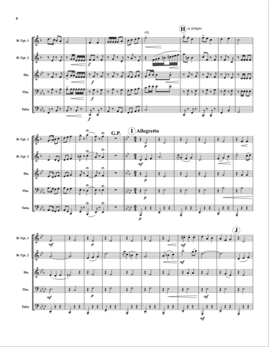 Victor Herbert Favorites Brass Quintet scores gallery preview page 4