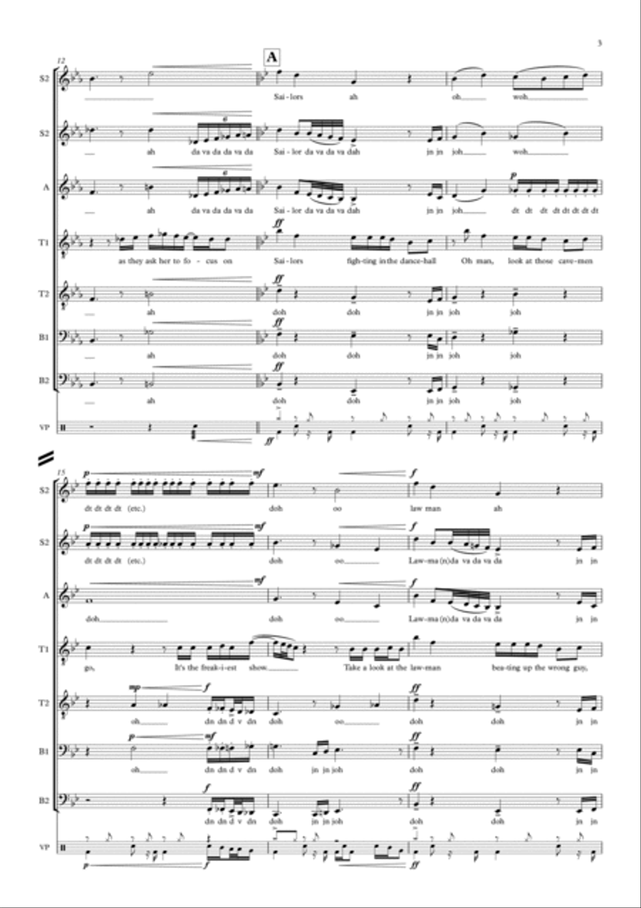 Life On Mars Life On Mars A Cappella scores gallery preview page 3