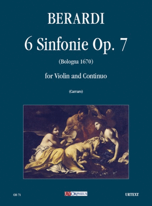 Book cover for 6 Sinfonie Op. 7 (Bologna 1670) for Violin and Continuo