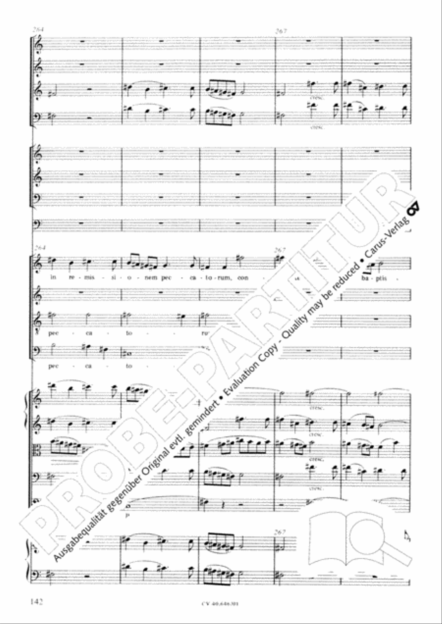 Mass in A Major (2 versions) STB scores gallery preview page 153