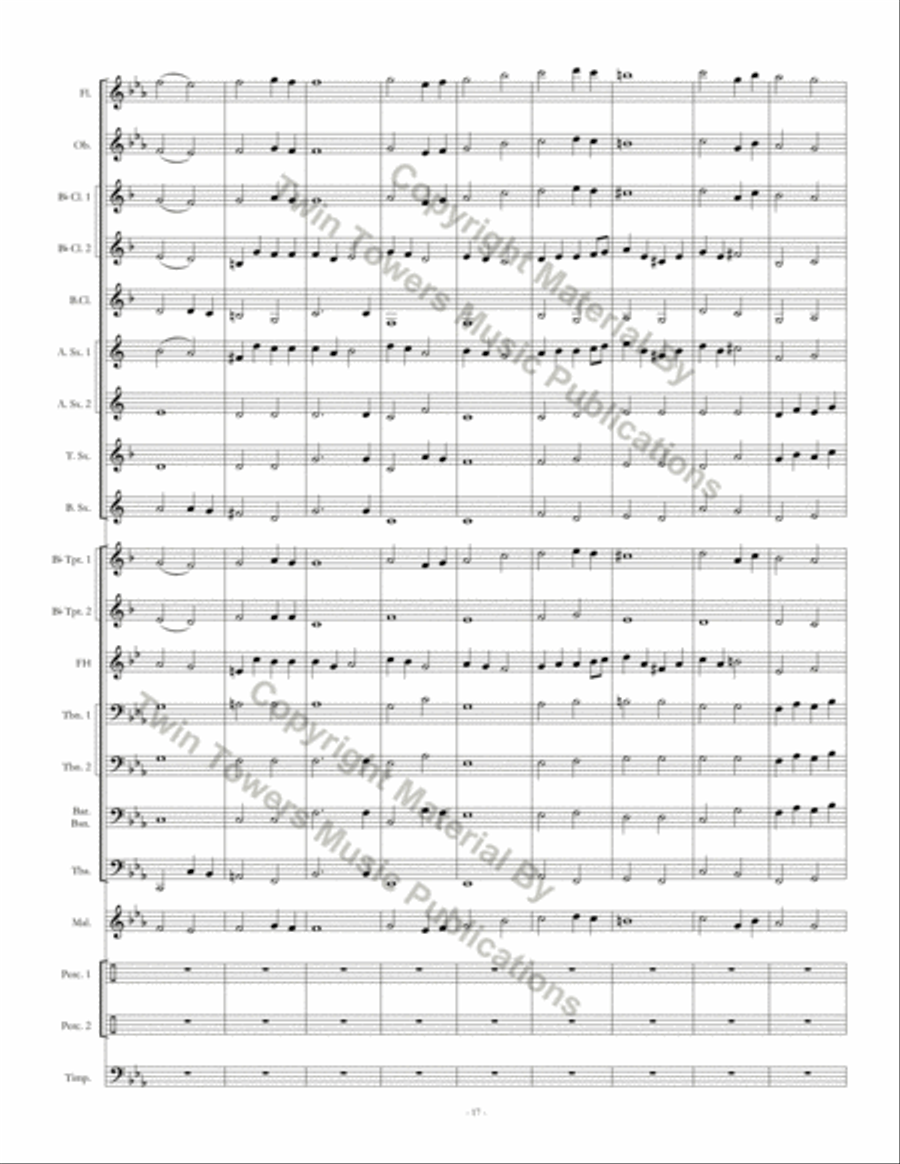 Soaring Eagles Concert Band scores gallery preview page 18
