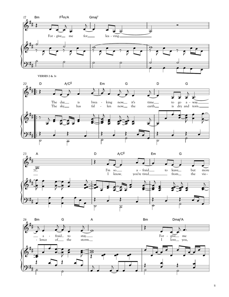 Ariel Piano, Vocal scores gallery preview page 2