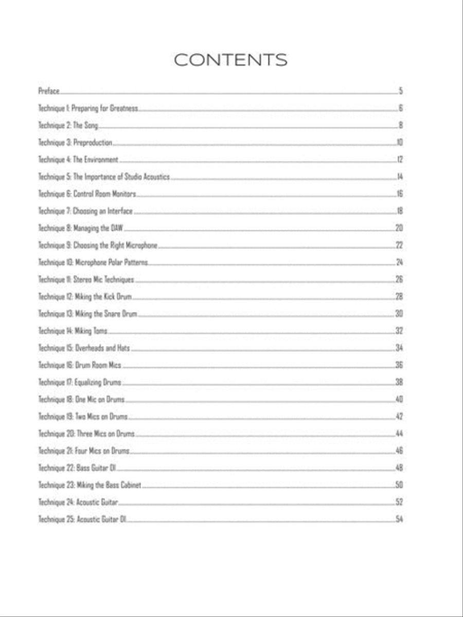 First 50 Recording Techniques You Should Know to Track Music Collection / Songbook scores gallery preview page 3