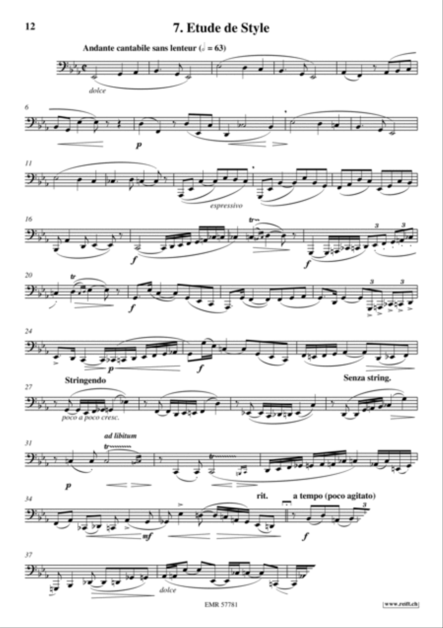 36 Etudes Transcendantes Tuba scores gallery preview page 9