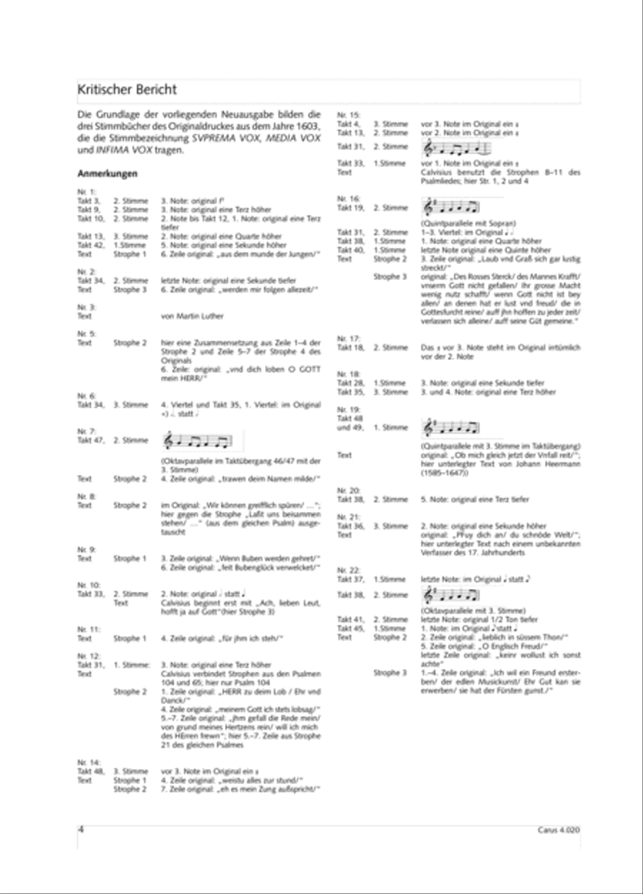 Calvisius: Tricinia. Psalmen und Motetten zu drei Stimmen Choir scores gallery preview page 5