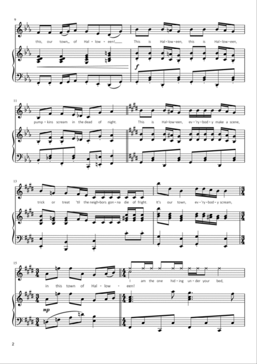 This Is Halloween Voice scores gallery preview page 2
