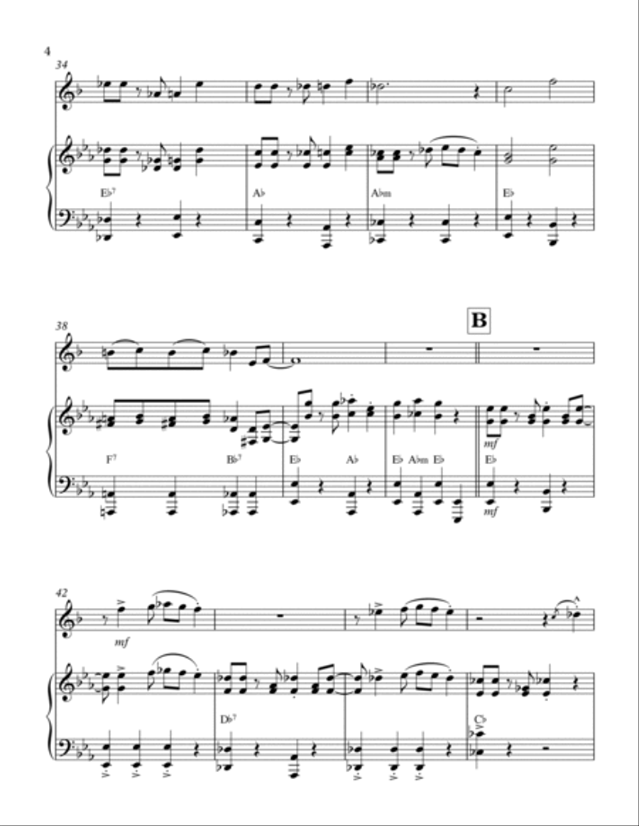 The Flapper's Ball (1920's-style): Tenor Sax & Piano Woodwind Duet scores gallery preview page 4