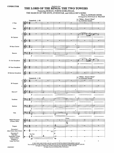 The Lord of the Rings: The Two Towers, Highlights from: Score