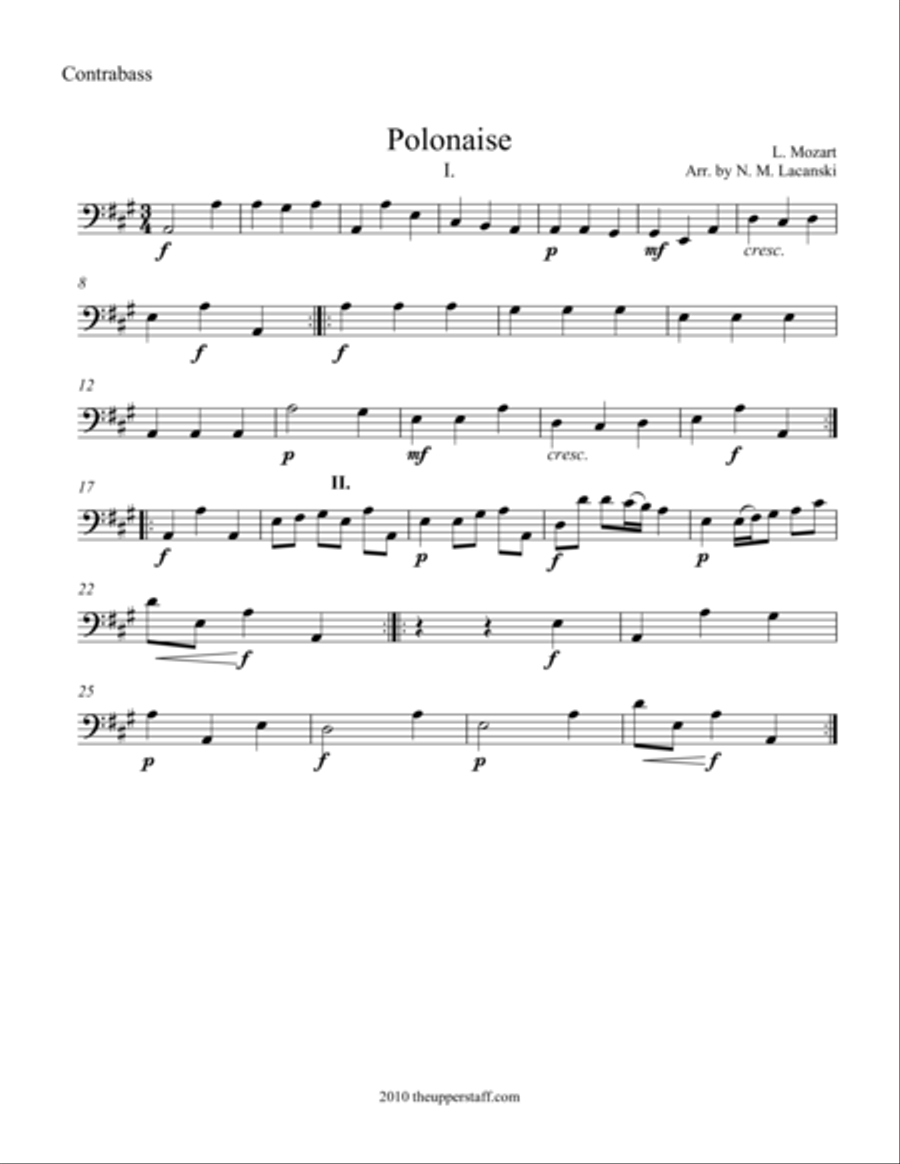 Polonaise String Orchestra scores gallery preview page 1