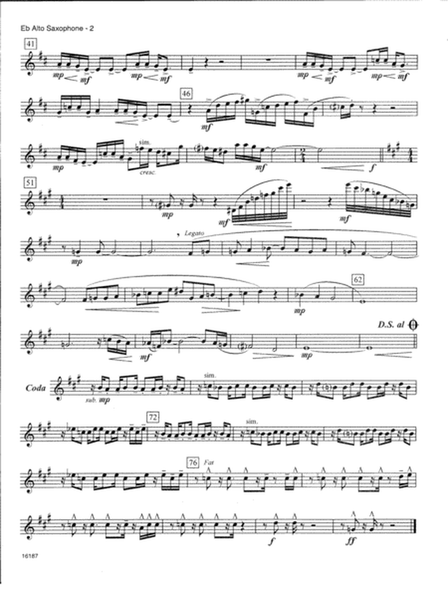 Quartet #3 - Eb Alto Saxophone
