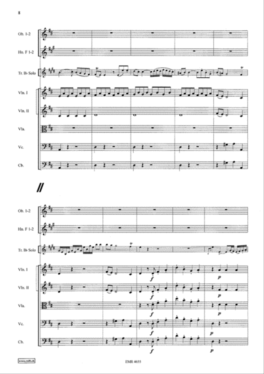 Concerto in D Major Orchestra scores gallery preview page 8
