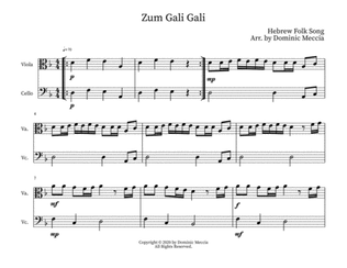Book cover for Zum Gali Gali- Viola and Cello Duet