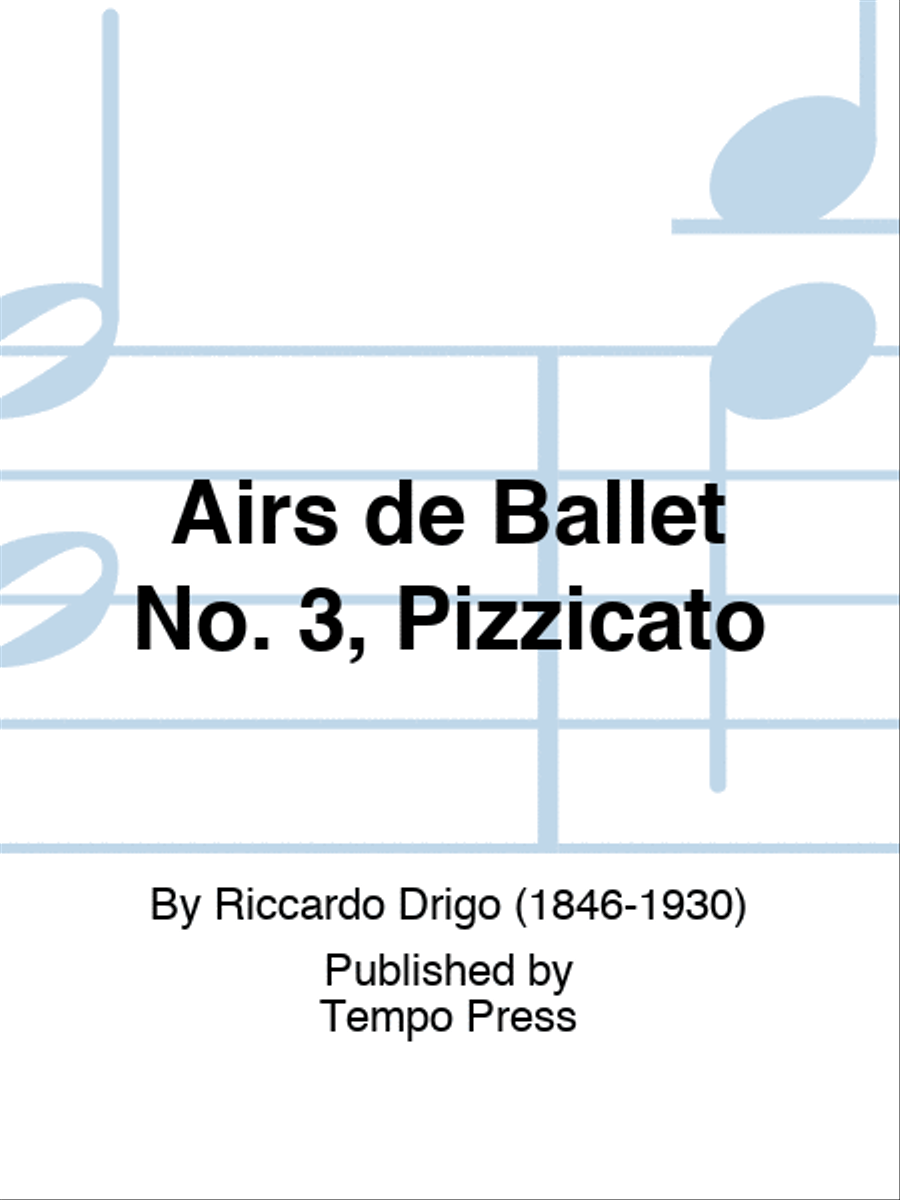 Airs de Ballet No. 3, Pizzicato Piano scores gallery preview page 1