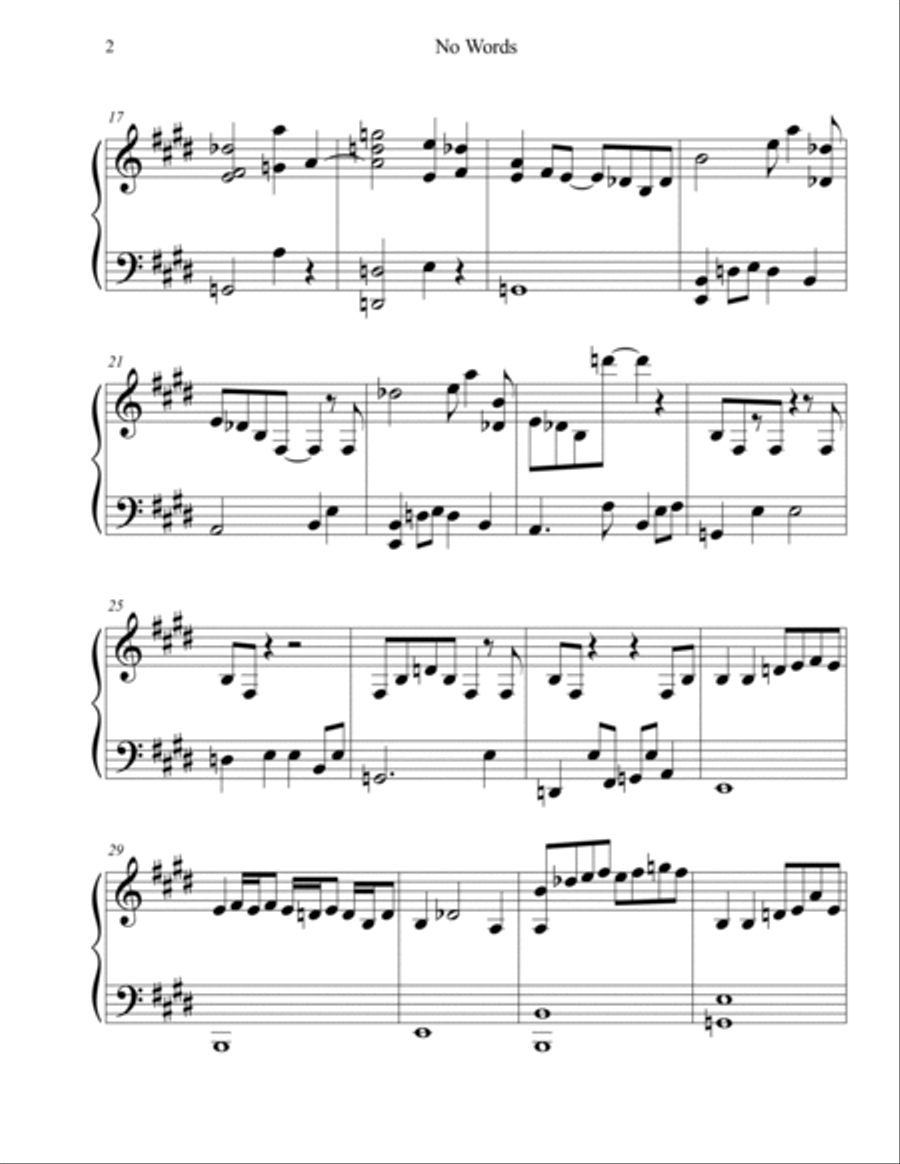 No Words No Words Piano Method scores gallery preview page 2