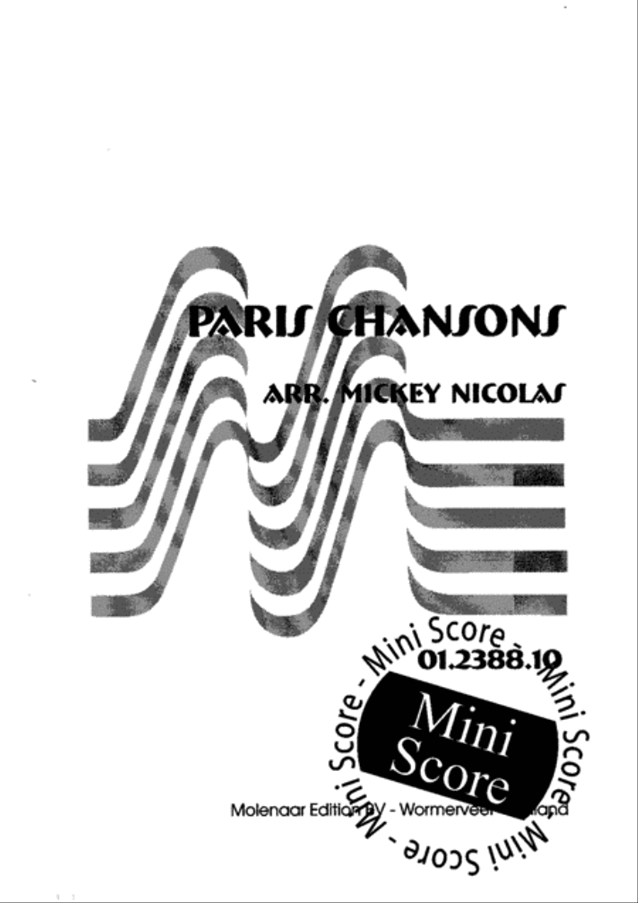 Paris Chansons Concert Band scores gallery preview page 3
