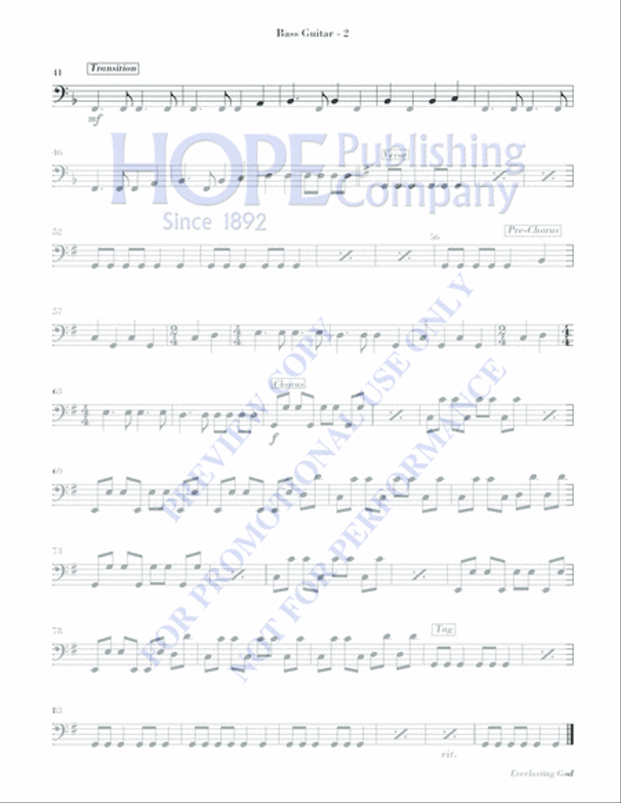 Everlasting God Handbell Choir scores gallery preview page 6
