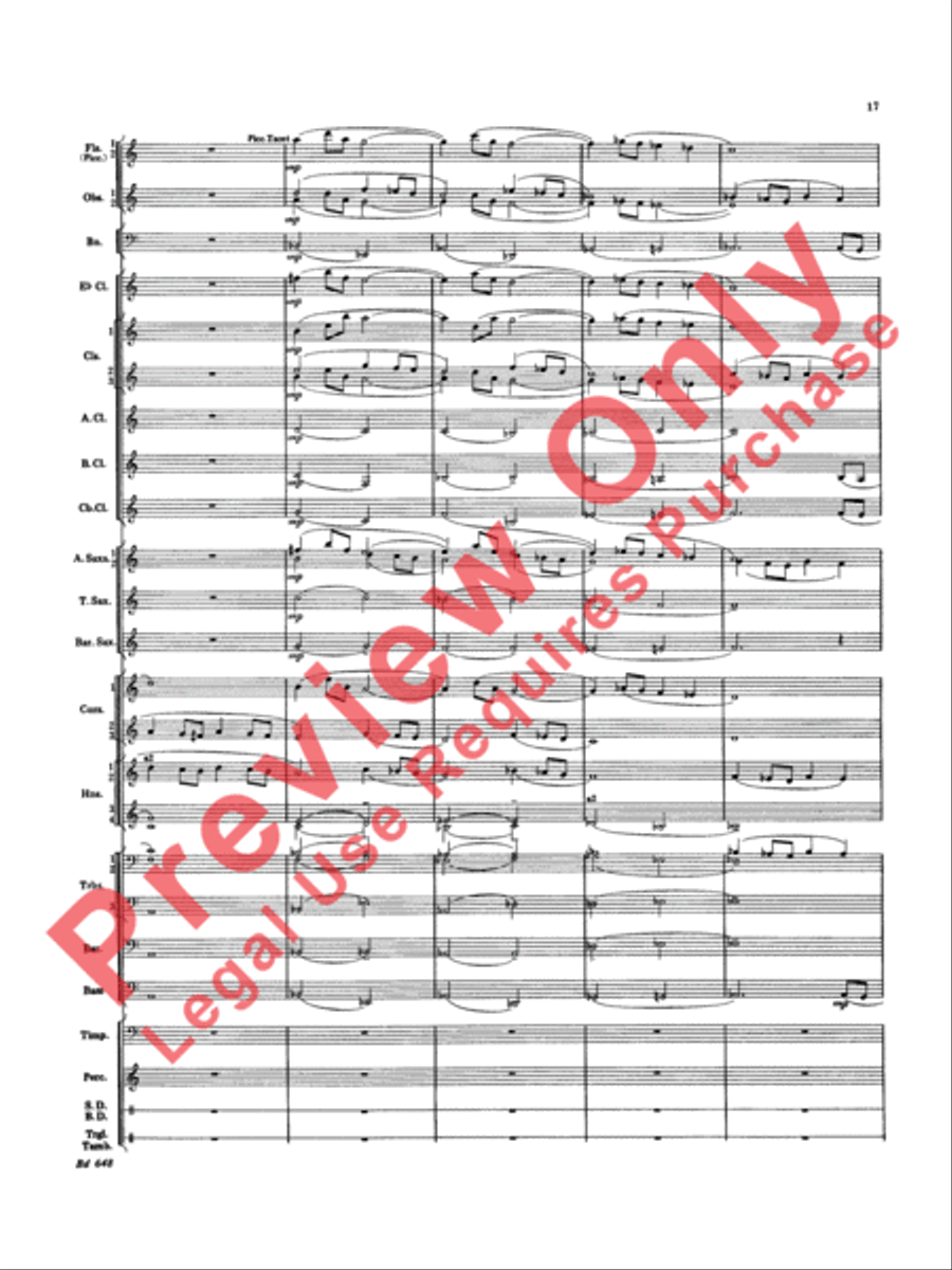 Overture Jubiloso Concert Band scores gallery preview page 20