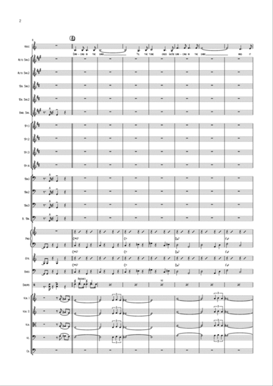 Dancing In The Dark Saxophone scores gallery preview page 2