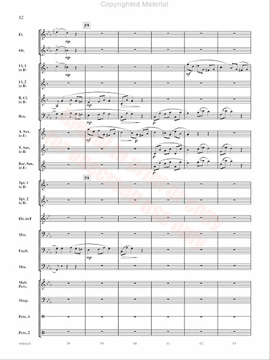 Fughetta Concert Band scores gallery preview page 13