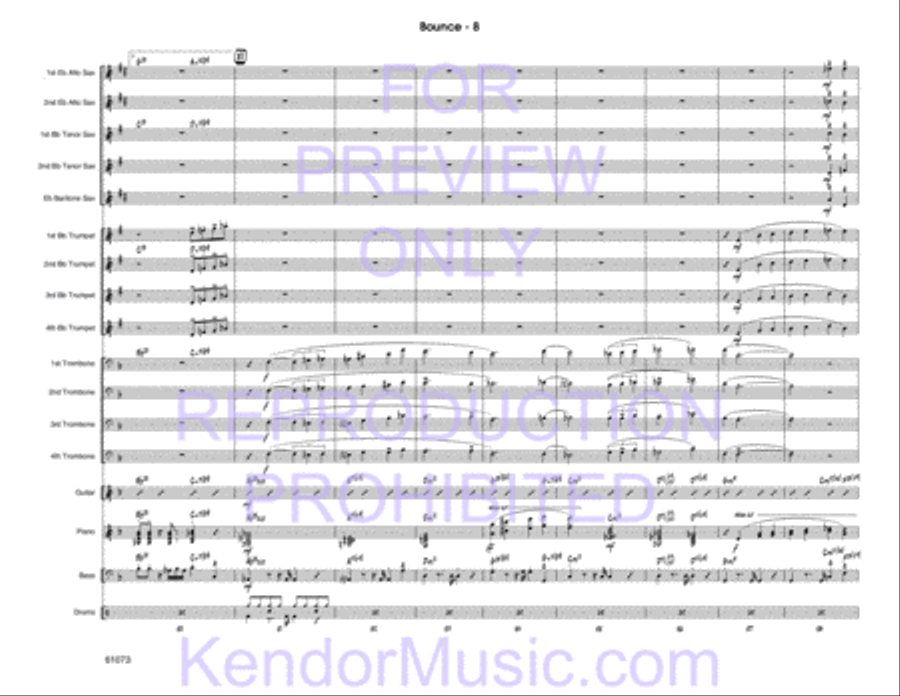 Bounce Jazz Ensemble scores gallery preview page 9