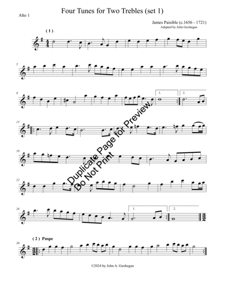 Ten Baroque Duets for Two Alto Recorders image number null