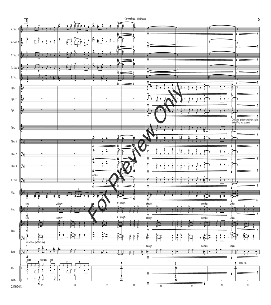 Carismática Jazz Ensemble scores gallery preview page 5
