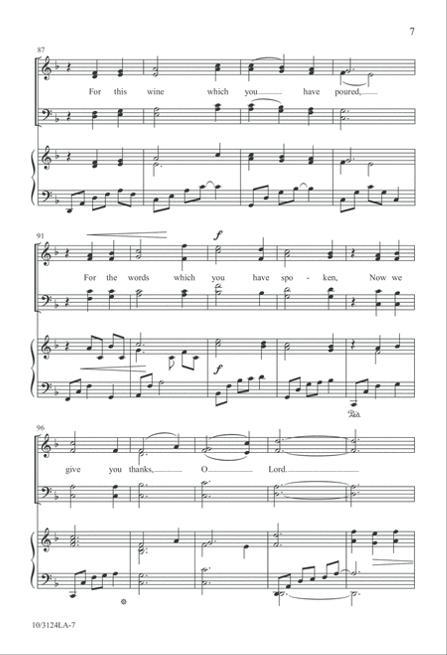For This Bread, For This Wine 4-Part scores gallery preview page 7