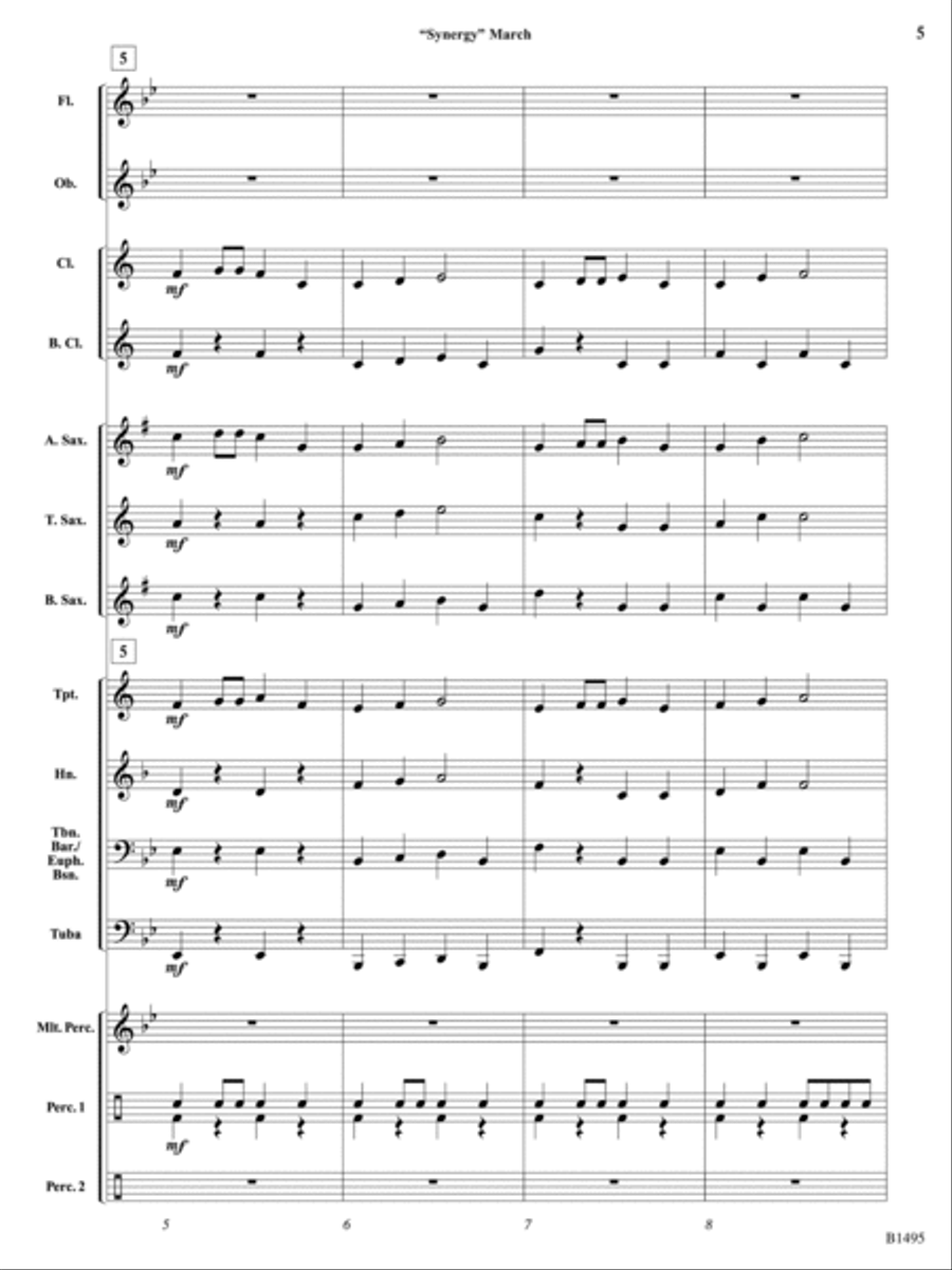 Curtain Up! (Complete Concert Starter Series Vol. 1): Score Concert Band scores gallery preview page 5