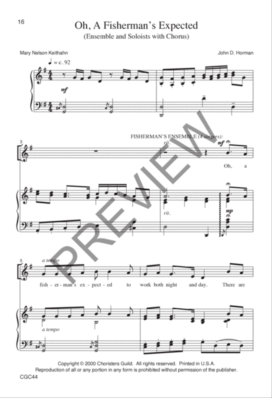 By the Sea Preview Kit (Score & CD) Choir scores gallery preview page 11