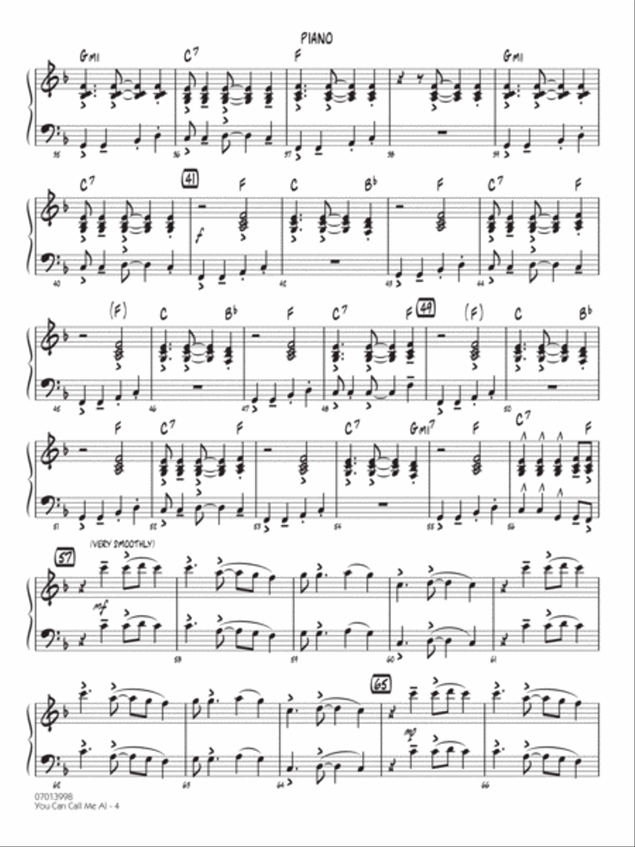 You Can Call Me Al (arr. Michele Fernández) - Piano Jazz Ensemble scores gallery preview page 3