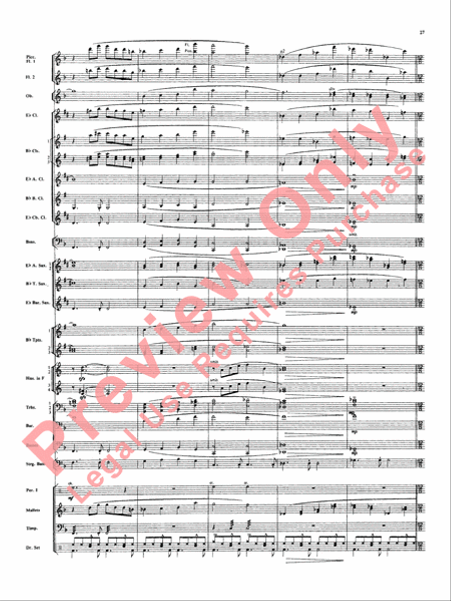 Superman Superman Concert Band scores gallery preview page 28