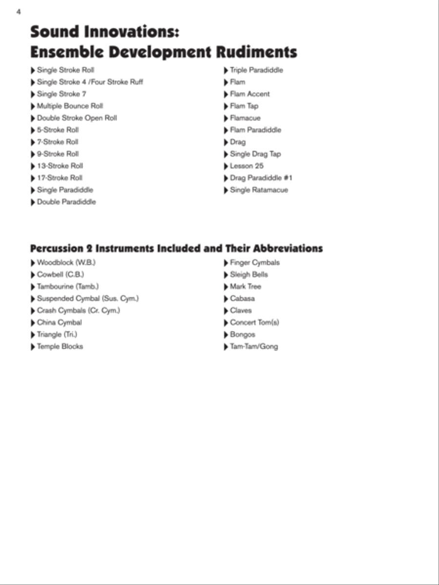 Sound Innovations for Concert Band -- Ensemble Development for Intermediate Concert Band