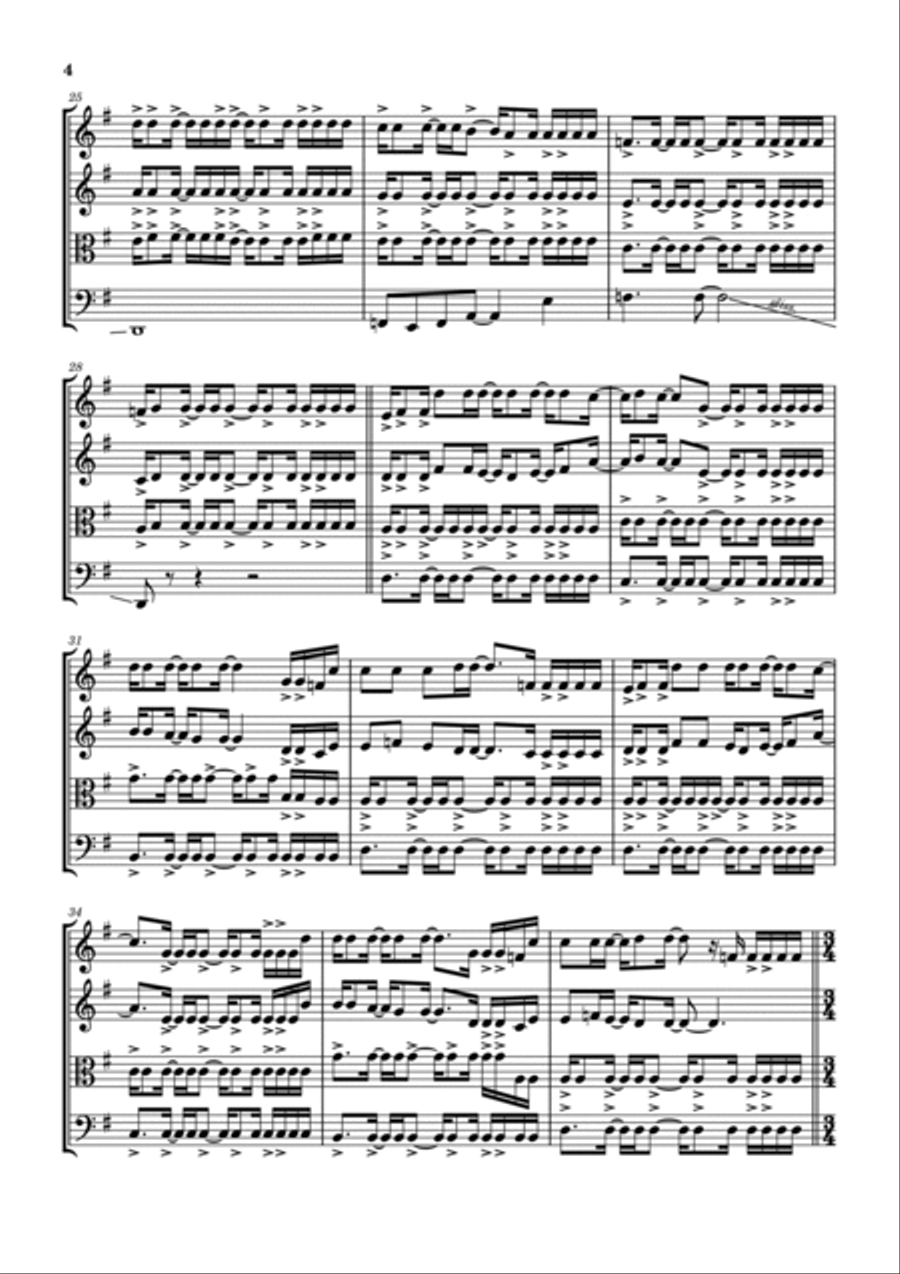 Last Chance To Evacuate Planet Earth Before It Is Recycled String Quartet scores gallery preview page 5