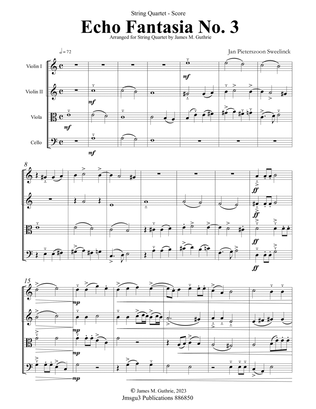 Sweelinck: Echo Fantasia No. 3 for String Quartet